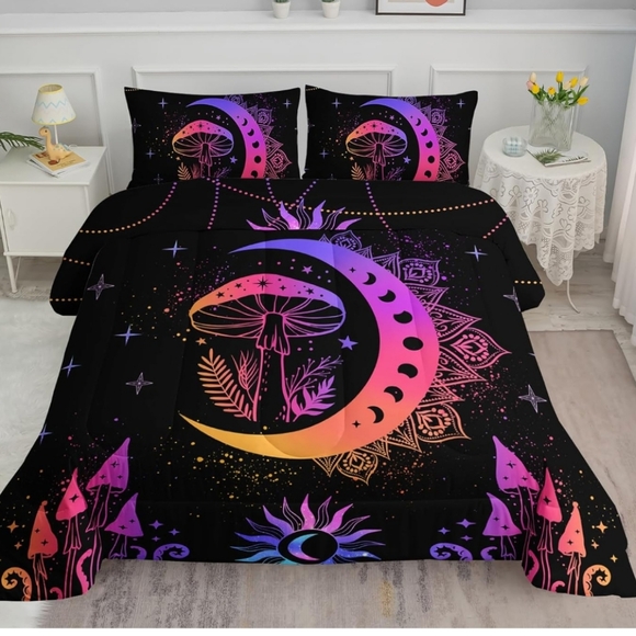 roses_garden Other - Toadstool Moon Phase Comforter Set NWT